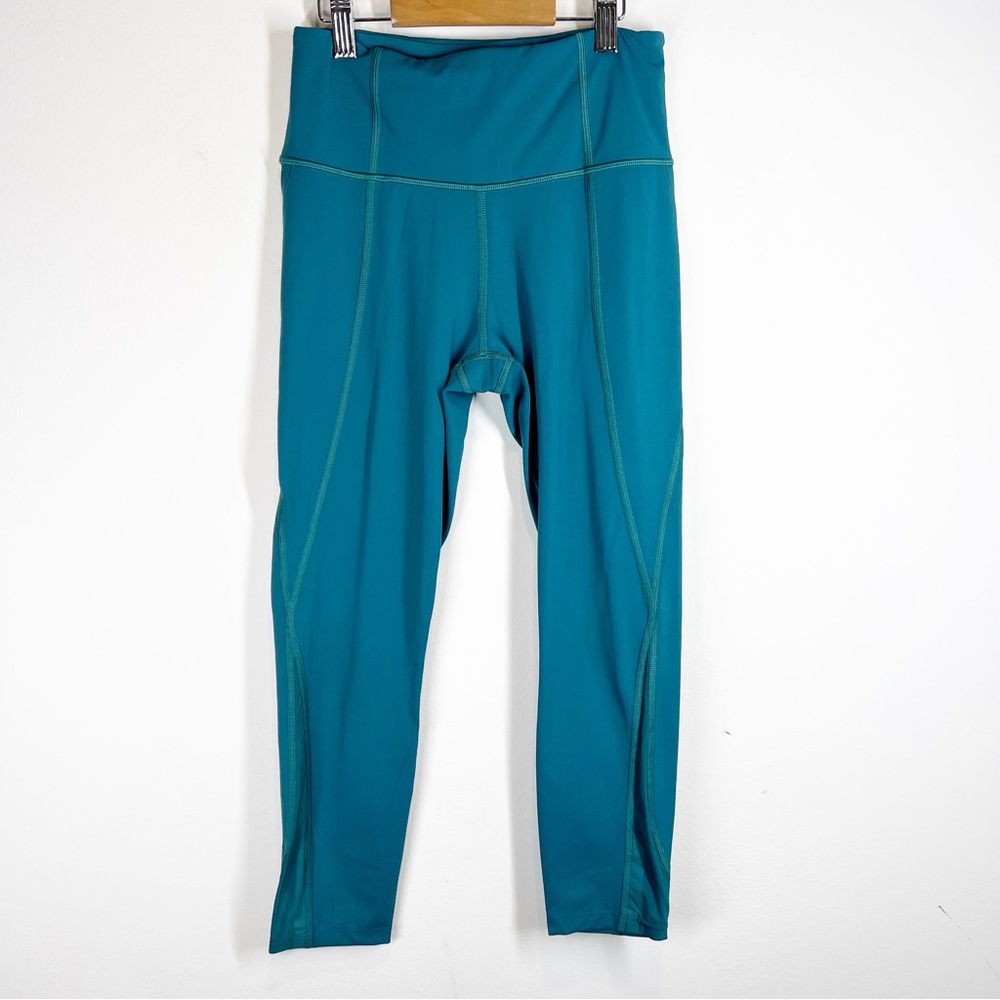 Athleta Teal Lightning 7/8 Tights Leggings